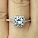 Cifeeo-Christmas gifts idea Winter outfits Christmas outfits Fashion Luxury Finger Rings For Women Crystal Cubic Zircon Promise Engagement Wedding Bands Party Female Jewelry Gifts