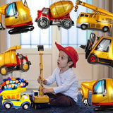 Cifeeo-Construction Truck Balloons for Birthday Decoration Boy Gift Excavator Tractor Baby Shower Globos Balloon Party Supplies