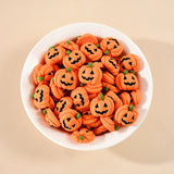 Cifeeo-20/10Pcs Halloween Resin Pumpkin Miniatures Mini Flatback Charms Pumpkin Halloween Party Home Table Decoration DIY Crafts Gift