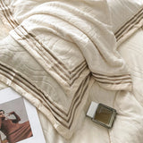 Cifeeo-4Pcs Luxury Winter Thickened Carved Velvet Embroidery Bedding Set Queen King Duvet Cover Set Flat/Fitted Bed Sheet Pillowcases