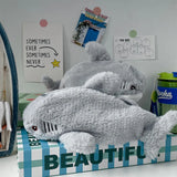 Cifeeo-Back To School Gifts Shark Pencil Case Plush Cute Stationery Pencil Cases Trousse Large Capacity School Supplies Estuches Escolares Pencil Pouch
