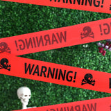 Cifeeo 2pcs/set Halloween Warning Tape Signs Halloween Props Window Prop Party Danger Warning line Halloween Decoration Witch Balloons