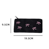 Cifeeo-Back To School Gifts Pink Bow Pencil Case Cute Stationery Pencil Case Girls School Supplies Trousse Back To School Estuches Escolares Pencil Pouc