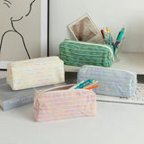 Cifeeo-Back To School Gifts Colored Lines Pencil Case School Supplies Pencil Case Girls Trousse Large Capacity Stationery Estuche Escolar Pencil Pouch