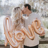 Cifeeo-Wedding Decoration Balloons Bride To Be Bride To Be Siamese Love Decor Party Confession Gold Love Balloon Anniversary Part