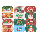 Cifeeo-24/12pcs Christmas Pillow Shape Candy Box Merry Christmas Kraft Paper Gift Box Packging Kids Favors Happy New Year Navidad 2024