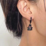 Cifeeo-Halloween Jewelry Trendy Halloween Ghost Asymmetric Dangle Earrings For Women Vintage Skull Skeleton Punk Goth Earring Party Funny Jewelry Gifts