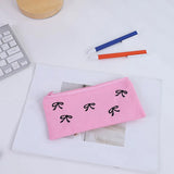 Cifeeo-Back To School Gifts Pink Bow Pencil Case Cute Stationery Pencil Case Girls School Supplies Trousse Back To School Estuches Escolares Pencil Pouc