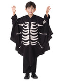 Cifeeo-Halloween Custom Glow In The Dark Kids Ghostly Bat Cape Halloween Costume