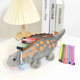 Cifeeo-Back To School Gifts Dinosaurs Plush Pencil Case School Supplies Pen Case Estuche Escolar Pencilcase Trousse Scolaire Kawaii Stationery Pencil Pouch