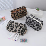 Cifeeo-Back To School Gifts Winter Plush Pencil Case Estuches Escolares Pencil Cases Cute Stationery Makeup Bag Large Capacity School Supplies Pencil Pouch