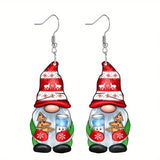 Cifeeo-Christmas Gift idea Christmas Earrings for Women Thanksgiving Halloween Jewelry Gift Holiday Women's Acrylic Drop and Dangle Earrings