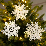 Cifeeo-Xmas Tree Pendants Snowflake Angel Deer Hanging Ornaments Christmas Decorations For Home Kids Toy 2024 Navidad New Year Party