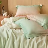 Cifeeo-Cifeeo Luxury Bedding Set Lyocell Soft Silky Cool Feeling Antimicrobial Duvet Cover Flat/Fitted Bed Sheet Pillowcases 4Pcs