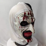 Cifeeo-Halloween Custom Scary Terrifier 3 Cosplay Mask Halloween Clown Bloody Latex Soft Party Decoration Props Terrifier Masks Costume Adult One Size