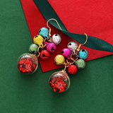 Cifeeo-Christmas Gift idea Christmas Bell Earrings Cute Ornament Long Dangle Earring for Women Hanging Hypoallergenic Christmas Festival Party Jewelry Gift