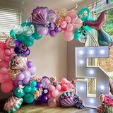 Cifeeo-123Pcs Pink Butterfly Balloons Garland Arch Birthday Party Decoration Balloon Kit Bridal Shower Baby Shower Wedding Decor
