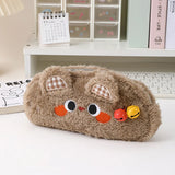 Cifeeo-Back To School Gifts Cute Pencil Case Kawaii Stationery Pencilcase Estuche Escolar Plush School Supplies Pen Case Trousse Pencil Cases For Girls