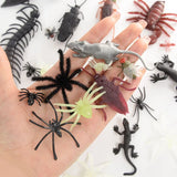 Cifeeo-1Set Simulation Plastic Spider Bat Insect Bugs for Halloween Party Fools'Day Decoration Haunted House Scary Props Kids Trick Toy