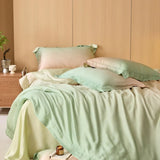 Cifeeo-Cifeeo Luxury Bedding Set Lyocell Soft Silky Cool Feeling Antimicrobial Duvet Cover Flat/Fitted Bed Sheet Pillowcases 4Pcs