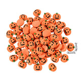 Cifeeo-20/10Pcs Halloween Resin Pumpkin Miniatures Mini Flatback Charms Pumpkin Halloween Party Home Table Decoration DIY Crafts Gift