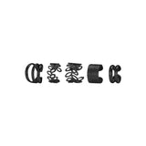 Cifeeo Silver Color Leaves Clip Earrings for Women Men Creative Simple C Ear Cuff Non-Piercing Ear Ear Clip Set Trend Jewelry Gift