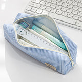 Cifeeo-Back To School Gifts Simple Corduroy Pencil Case Estuches Escolares Pencil Case Girls Cute Stationery Trousses Scolaires School Supplies Pencil Pouch