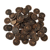 Cifeeo-10-50Pcs Pirate Coins 3.8cm Plastic Metal Gold Coin Kids Birthday Party Treasure Chest Decoration Halloween Children's Toys