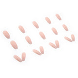 Cifeeo- 24pcs/Box Detachable Coffin False Nails Wearable French Ballerina Pink Gradient Fake Nails Full Cover Nail Tips Press On Nails