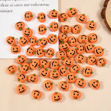 Cifeeo-20/10Pcs Halloween Resin Pumpkin Miniatures Mini Flatback Charms Pumpkin Halloween Party Home Table Decoration DIY Crafts Gift