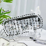 Cifeeo-Back To School Gifts Chinese Style Pencil Case Transparent Estuches Escolares Pencil Cases Large Capacity Kalemlik School Supplies Pencil Pouch