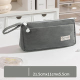 Cifeeo-Back To School Gifts Corduroy Pencil Case Cute Stationery Pencil Case Girls Large Capacity Pencilcase School Supplies Estuche Escolar Pencil Pouch