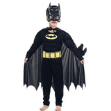 Cifeeo-Halloween Custom Kids Boys Muscle Costumes with Mask Cloak Movie Character Superhero Cosplay Halloween Party Role Play