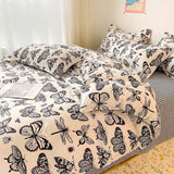 Cifeeo-INS Style Bedding Boys Girls Twin Queen Size Duvet Cover Set Flat Sheet Pillowcase Bed Linen Kids Adult Fashion Home Textile