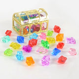 Cifeeo-50pcs Pirate Jewels Treasure Chest Acrylic Crystal Gem Confetti for Kids Pirate Birthday Party Decoration Wedding Christmas Gift