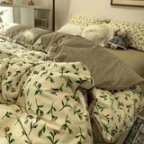 Cifeeo-INS Style Bedding Boys Girls Twin Queen Size Duvet Cover Set Flat Sheet Pillowcase Bed Linen Kids Adult Fashion Home Textile