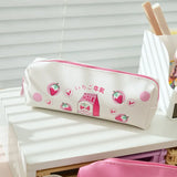 Cifeeo-Back To School Gifts Strawberry Pencil Case Kawaii Stationery Pencilcase Milk PU Leather Pen Case Trousse School Supplies Pencil Cases For Girls