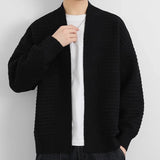 Cifeeo-Winter Outfits Men chill guy Men's Luxury Knitted Cardigan Jacet Autumn Casual Sweater Long Sleeve V Neck Solid Color Vintage Leisure Streetwear Coats M-3XL