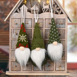 3Pcs/lot Christmas Gnome Elf Doll Pendant Merry Christmas Decorations for Home Xmas Tree Ornament Navidad Natal New Year 2024