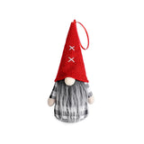 Christmas Gnomes Plush with Red Buffalo Check Handmade Christmas Valentine Tomte Swedish Scandinavian Figurine Home Party Decor