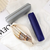 Cifeeo-Back To School Gifts Simple Pencil Case School Supplies Pencil Cases Estuche Escolar Solid Color School Stationery Kalemlik Trousse Pencil Pouch