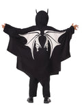 Cifeeo-Halloween Custom Glow In The Dark Kids Ghostly Bat Cape Halloween Costume