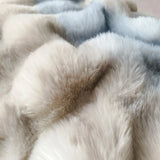 Cifeeo-Gradient Faux Rabbit Fur Bedding Set, Warm Luxury Bedding Set, Plush Breathable, Warmth Duvet Cover, Cozy Quilt Cover Sets