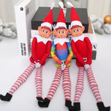 Cifeeo-42cm Christmas Elf Behaving Behavin Badly Plush Toy Novelty Long Bendy Naughty Boy Elf on The Shelf Christmas Elves Doll