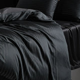 Cifeeo-Luxury Dark Gray Bedding Set Lyocell Eucalyptus Fiber Soft Silky Duvet Cover Bed Sheet Pillowcases