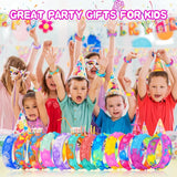 Cifeeo-12Pcs Pop Bracelets Fidget Toy Kids Birthday Party Favors Goodie Bag Pinata Filler Guest Gift Sensory Stress Relief Wristband