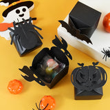 Cifeeo-6pcs Halloween Candy Gift Box Spider Bat Pumpkin Cookie Boxes Bag Halloween Party Decoration Supplies Kids Favors Trick or Treat