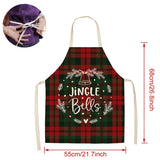 Cifeeo-Linen Merry Christmas Apron Christmas Decorations for Home Kitchen Accessories 2024 Christmas Natal Navidad 2025 New Year Gifts