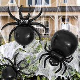 Cifeeo-Halloween Spider Foil Balloons Happy Halloween Birthday Party Decoration Supplies Kids Favors Large Black Spider Helium Globos