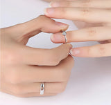 Cifeeo-Christmas gifts idea Winter outfits Christmas outfits 2Pcs/sets Zircon Heart Matching Couple Rings Set Forever Endless Love Wedding Ring for Women Men Charm Jewelry